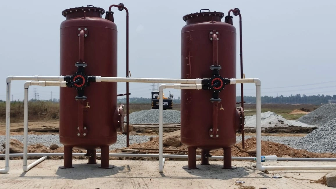 Pressure Sand Filter and Activated Carbon Filter vessels