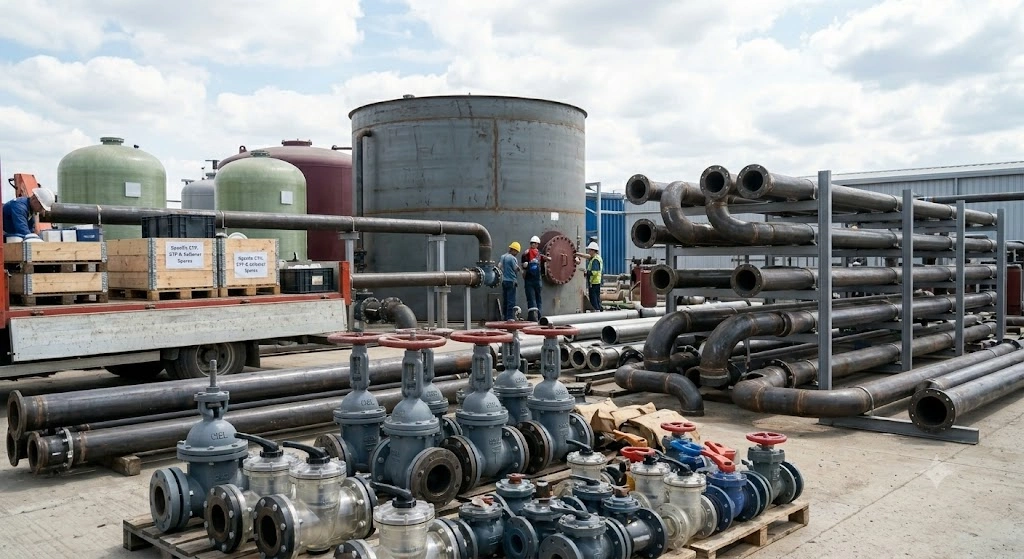 Water treatment plant components and accessories