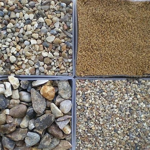 Filter media gravel and pebbles for water purification